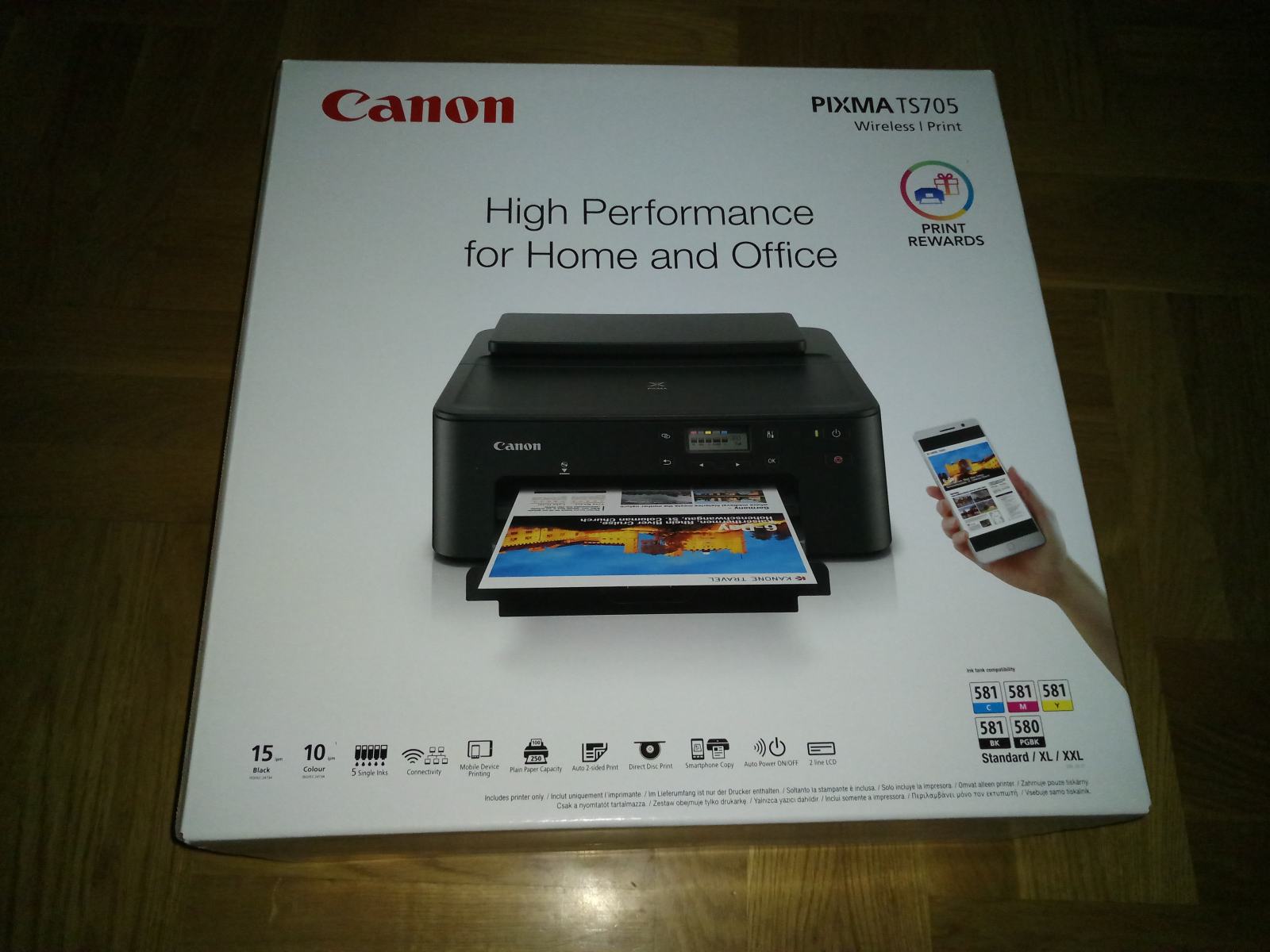 Ts705 Control Panel CANON Pixma TS705 Wireless printer, NOVO