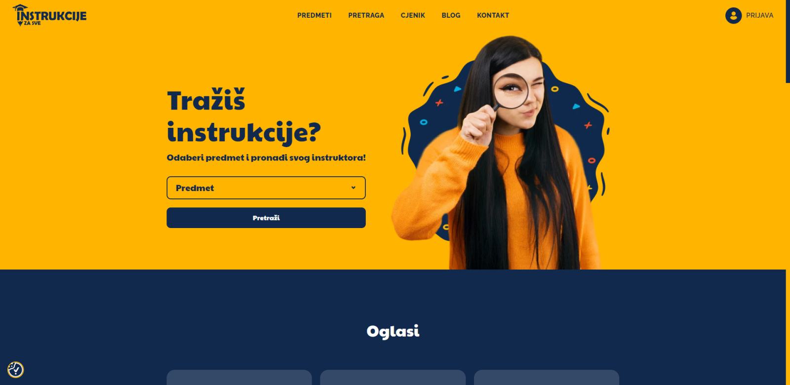 Instrukcije Za Sve Portal Za Ogla avanje Instrukcija