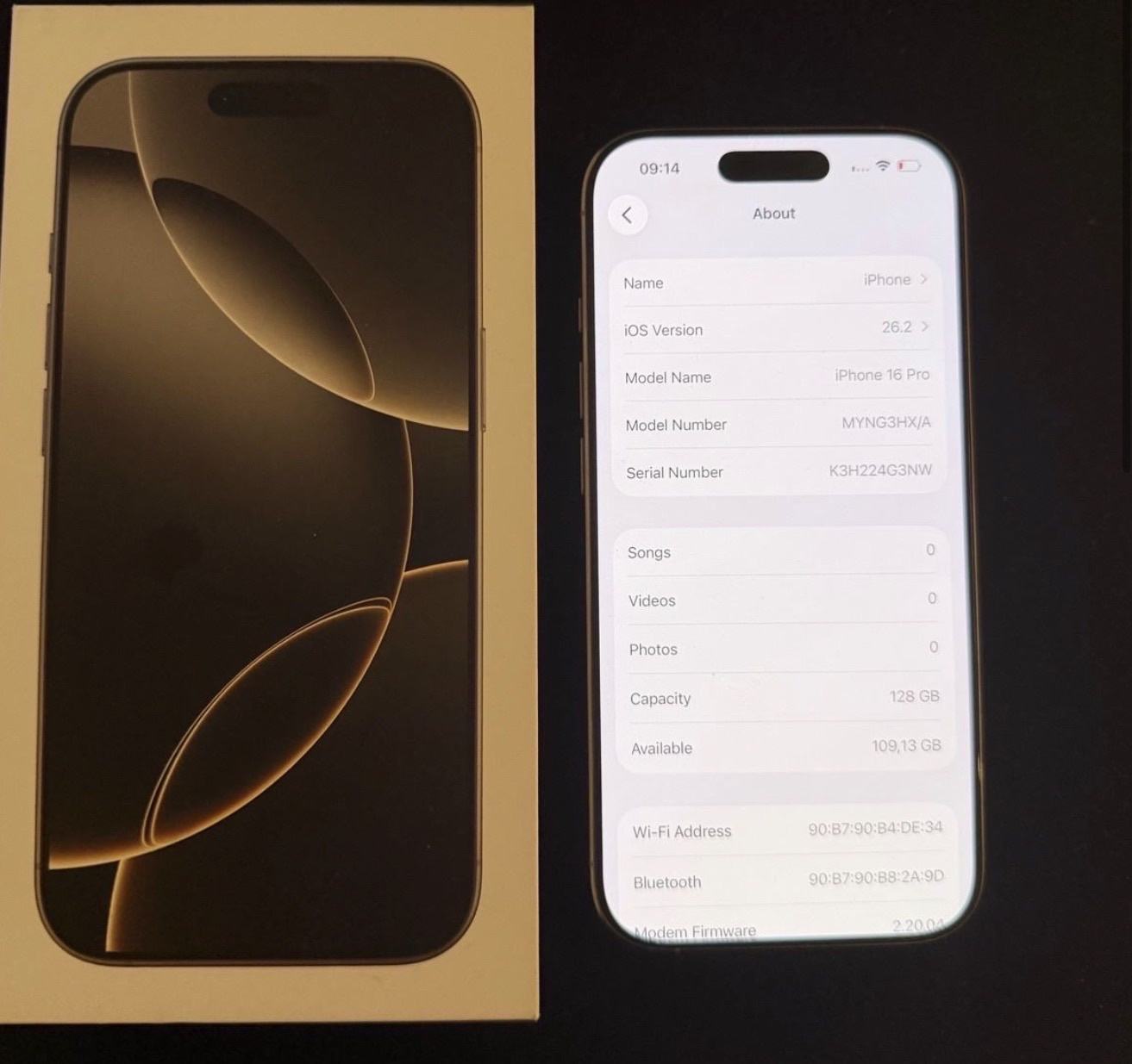 Iphone 16 Pro 128Giga