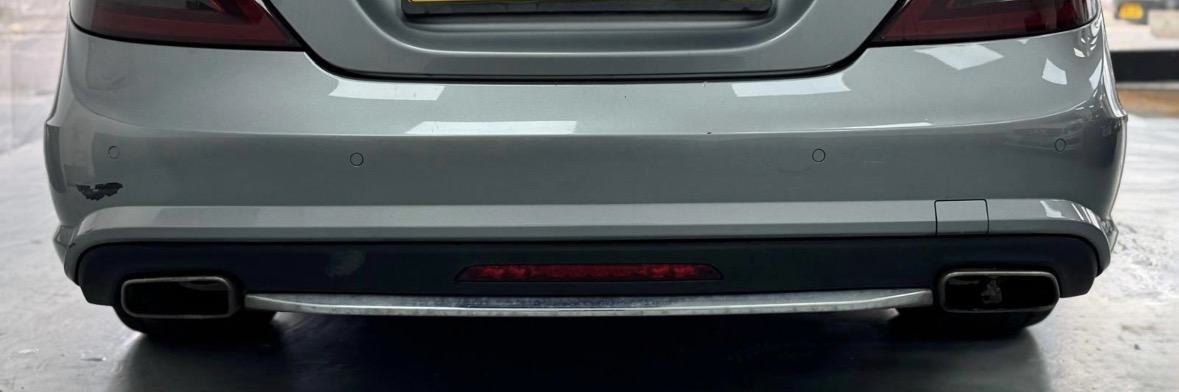 Difusor Delantero Divisor Maxton Design En ABS Brillante Para Mercedes CLS W218 AMG-Line