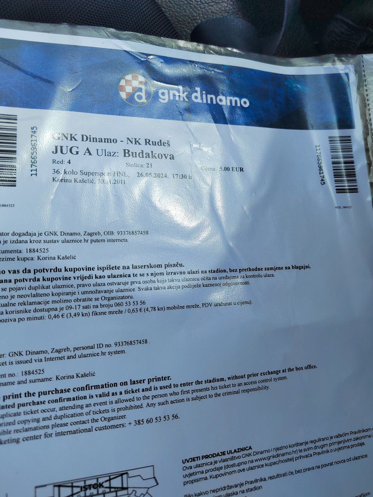 Ulaznice Dinamo Rude 