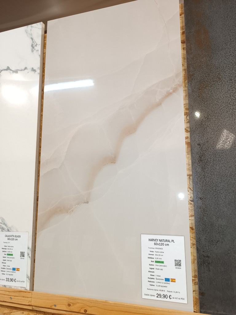 Porculanske pločice 1. klase Harvey Natural (60x120cm)