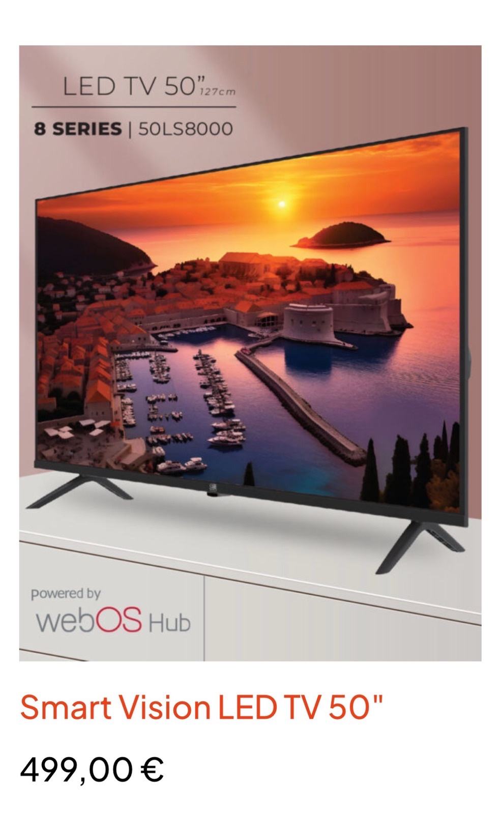 Vision Android Tv Smart Vision LED android tv 50 **239,99€** NOVO