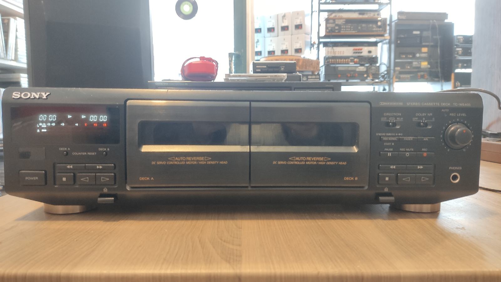 Platine Cassette Sony TC-WE405 - Vintage - Lecteur Stéréo Double Cassette - Noir