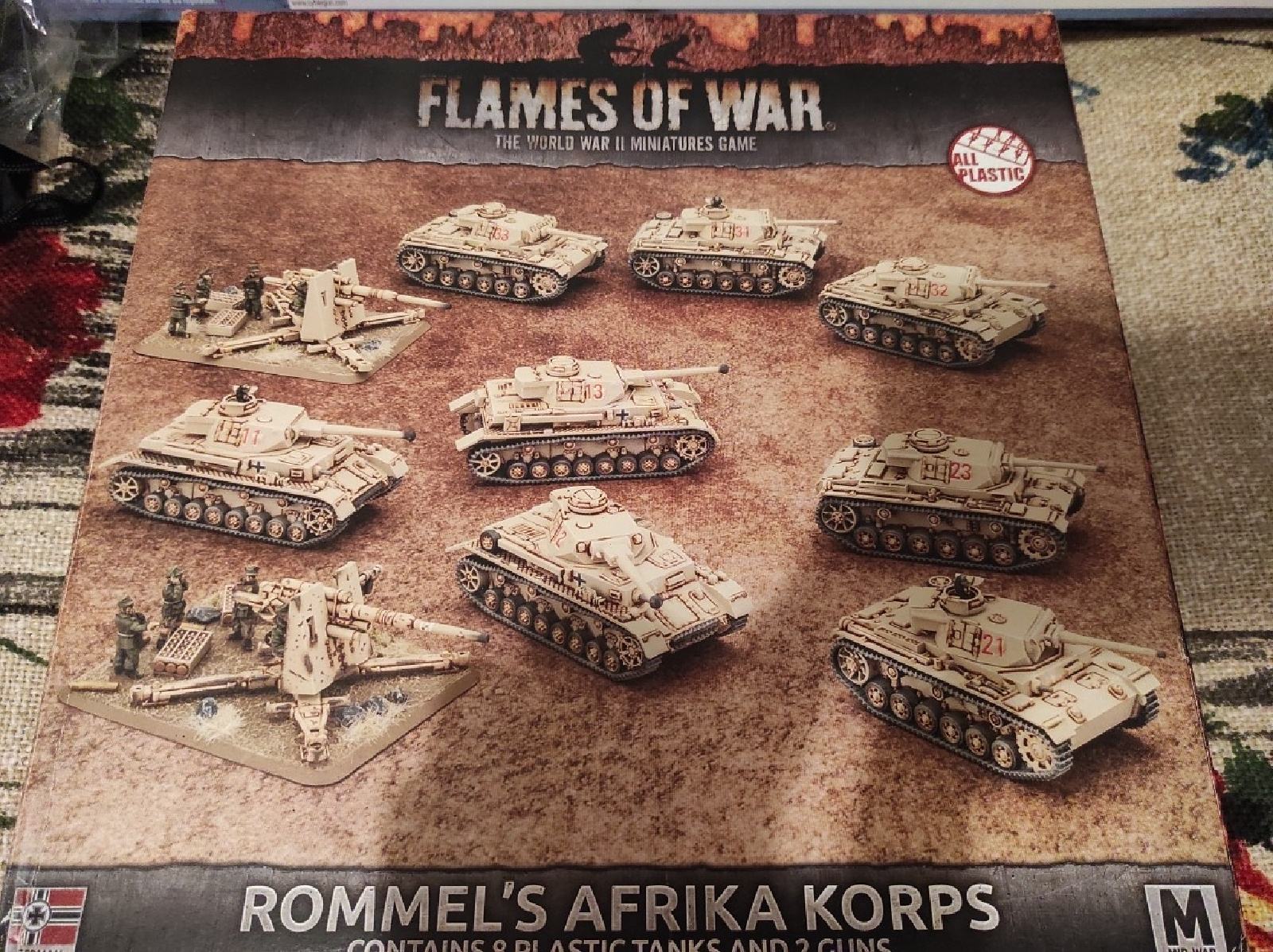 Rommals Flames of war Rommels Afrika Korps set