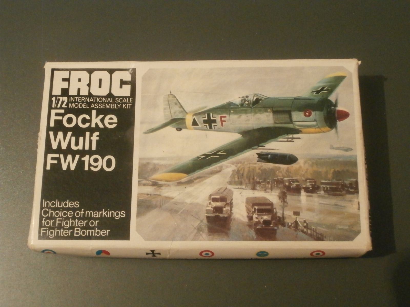 Vintage 1972 | Frog Focke Wulf 190 A-3 Aircraft Model Kit 1/72 Factory Sealed