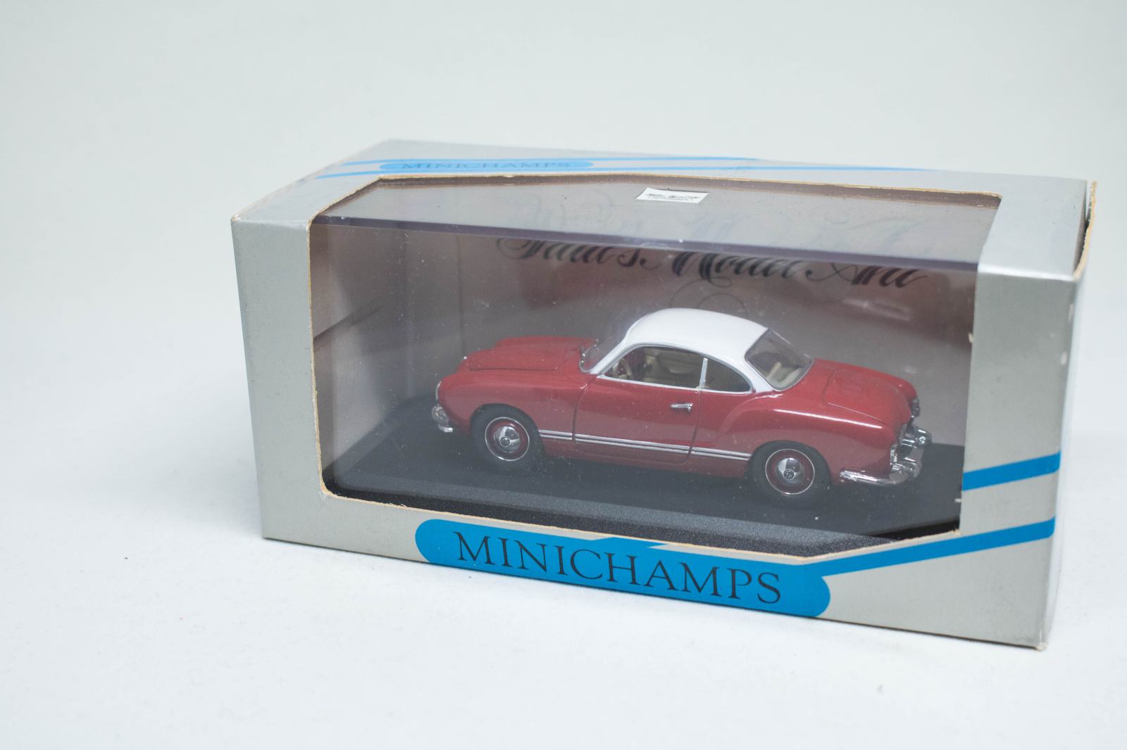 Minichamps 1/43 VW Karmann Ghia Cabriolet Noire, Miniature De Collection