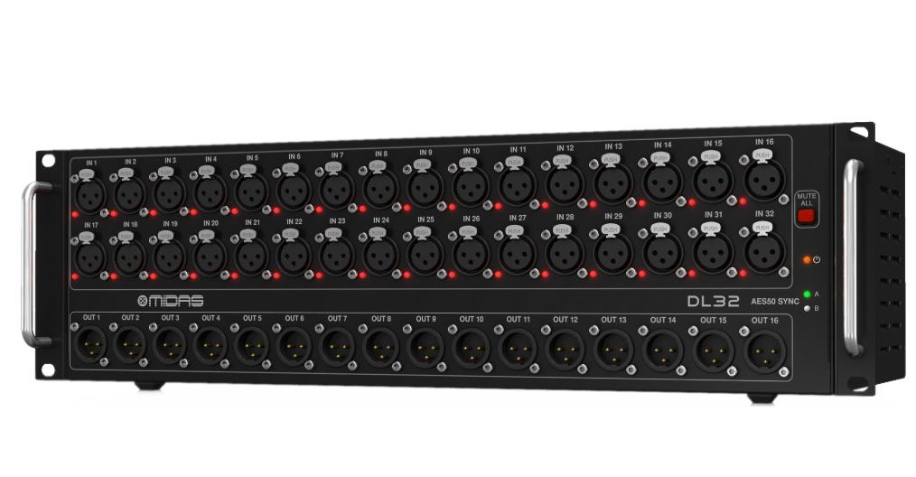 Midas DL32 – Digitalna stagebox jedinica + case Exastage