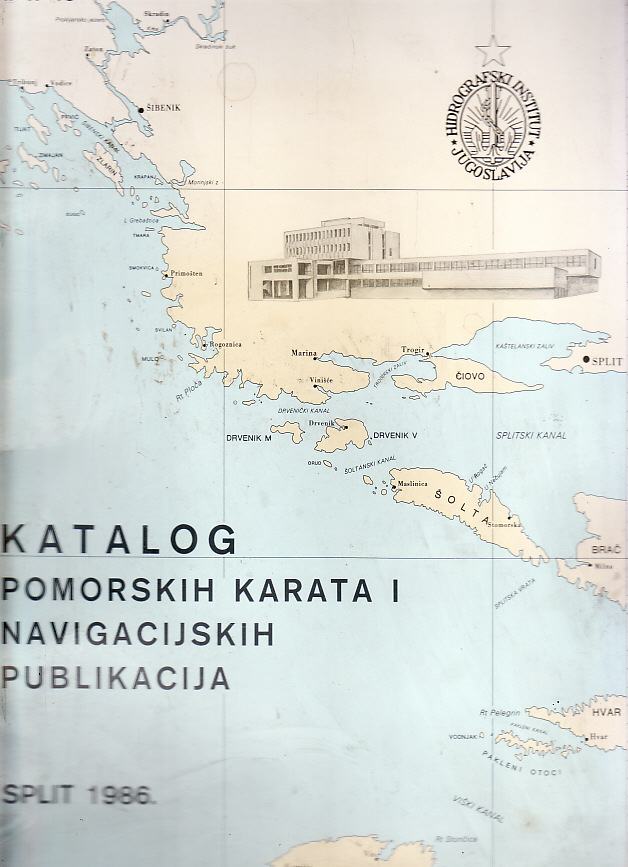 JRM KATALOG POMORSKIH KARATA I NAVIGACIJSKIH PUBLIKACIJA SPLIT 1990