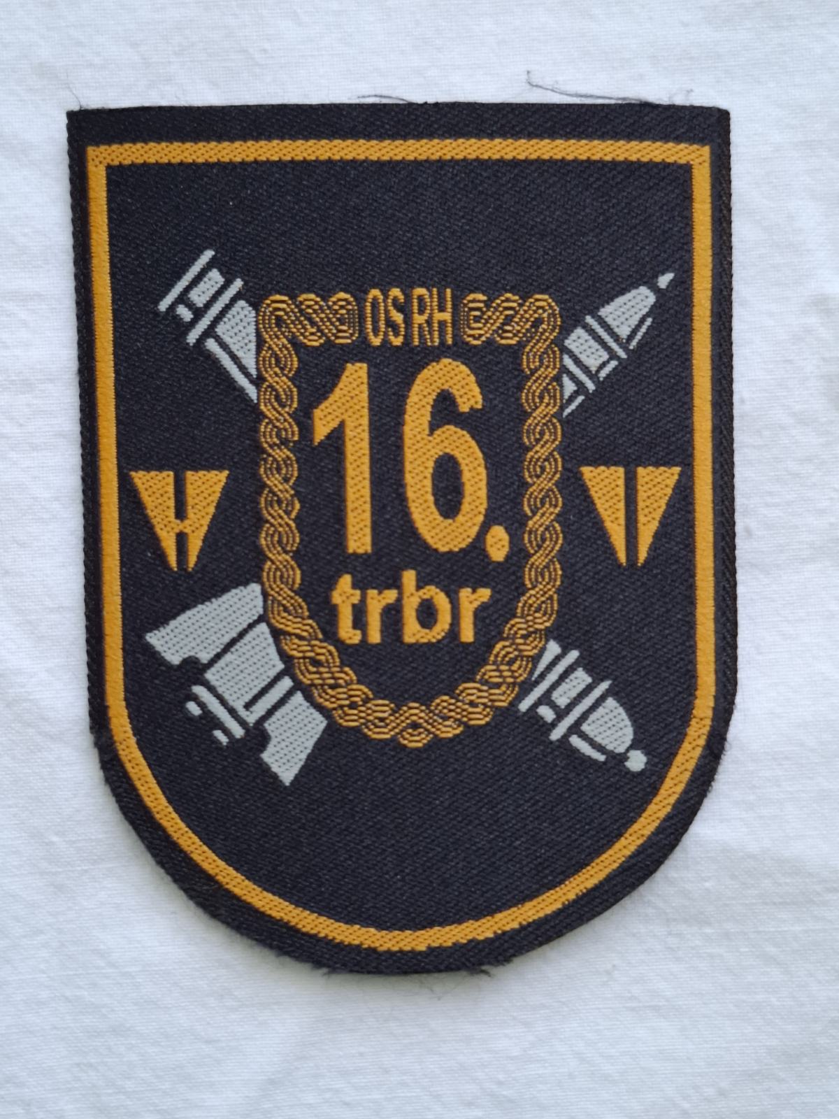 Prišivka RH. OSRH. 16. trbr. Novo. Mob