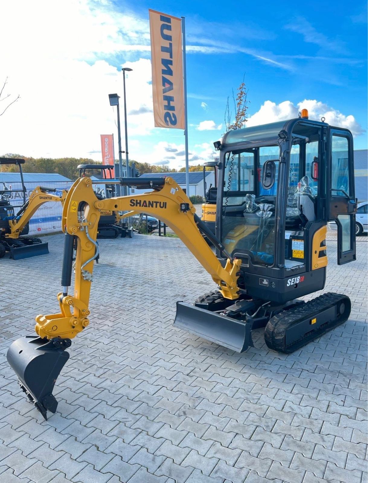 Se18sr Shantui SE18SR Minibager sa Kabinom 1,8t 19.995€ Neto Kubota Motor