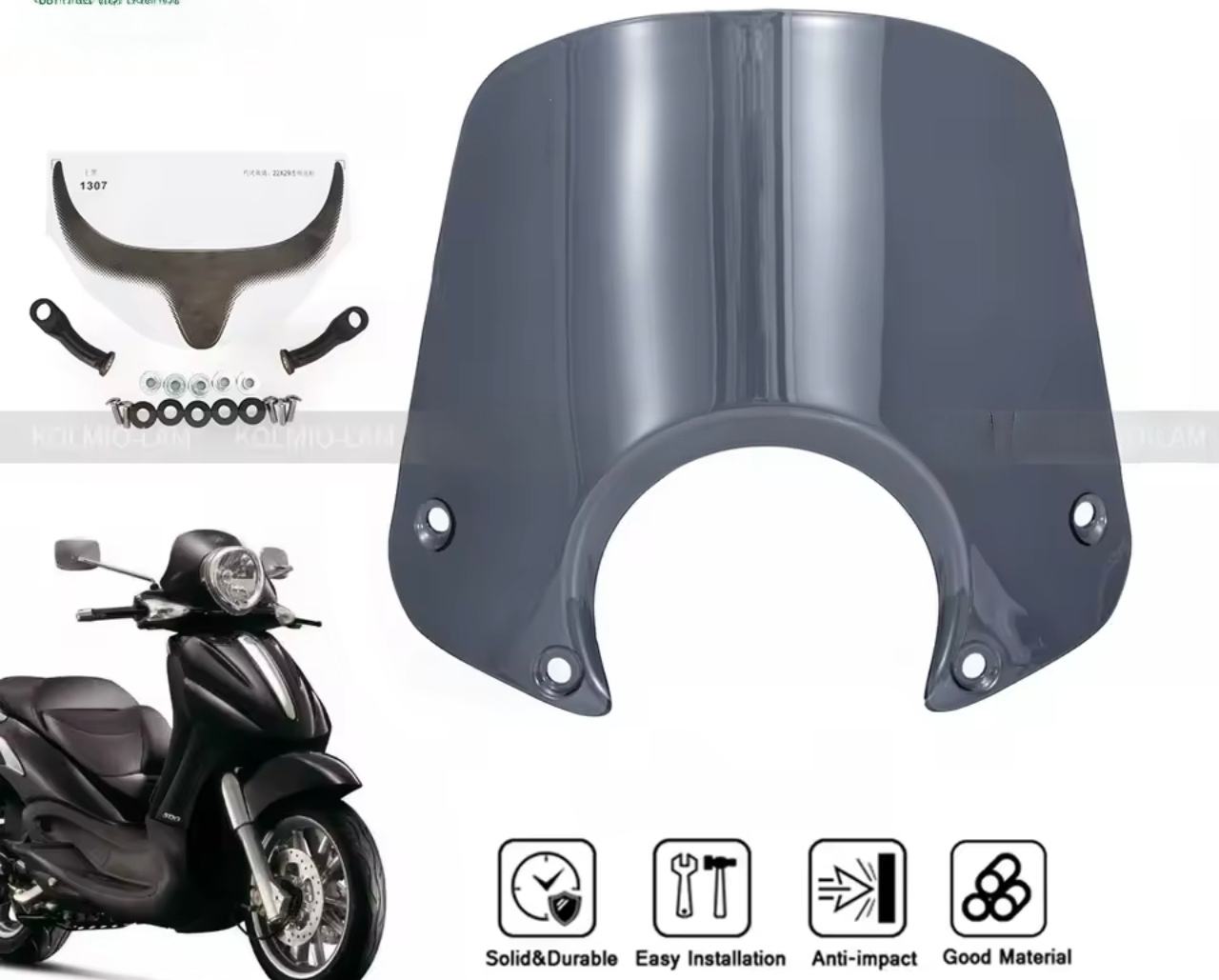 Piaggio beverly 125 250 500 TOURER vizir NOVO