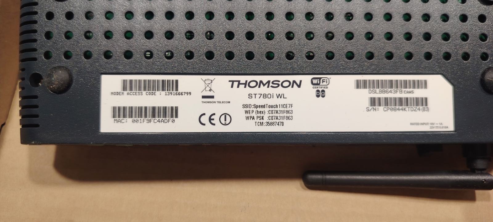 Bežićni router Thomson Speedtouch T-COM