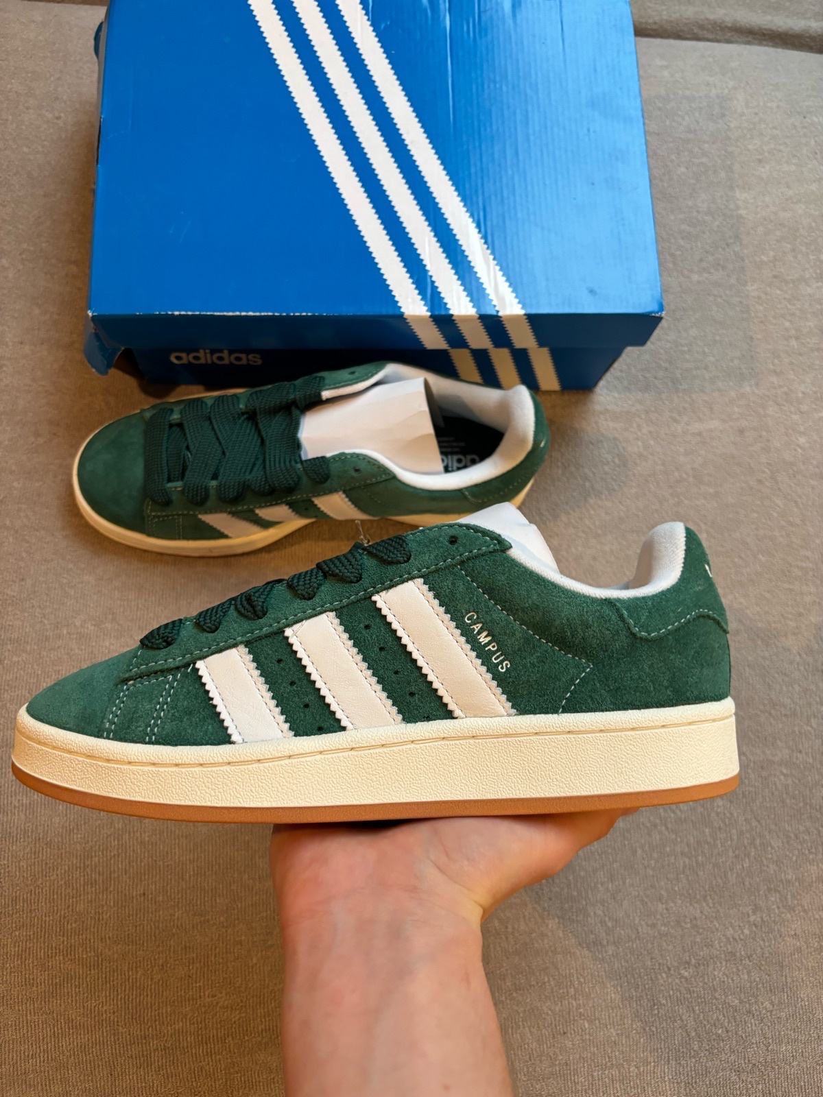 adidas gazelle silver green womens adidas Campus 00s Dark Green – Svet Tenisiek main image 0