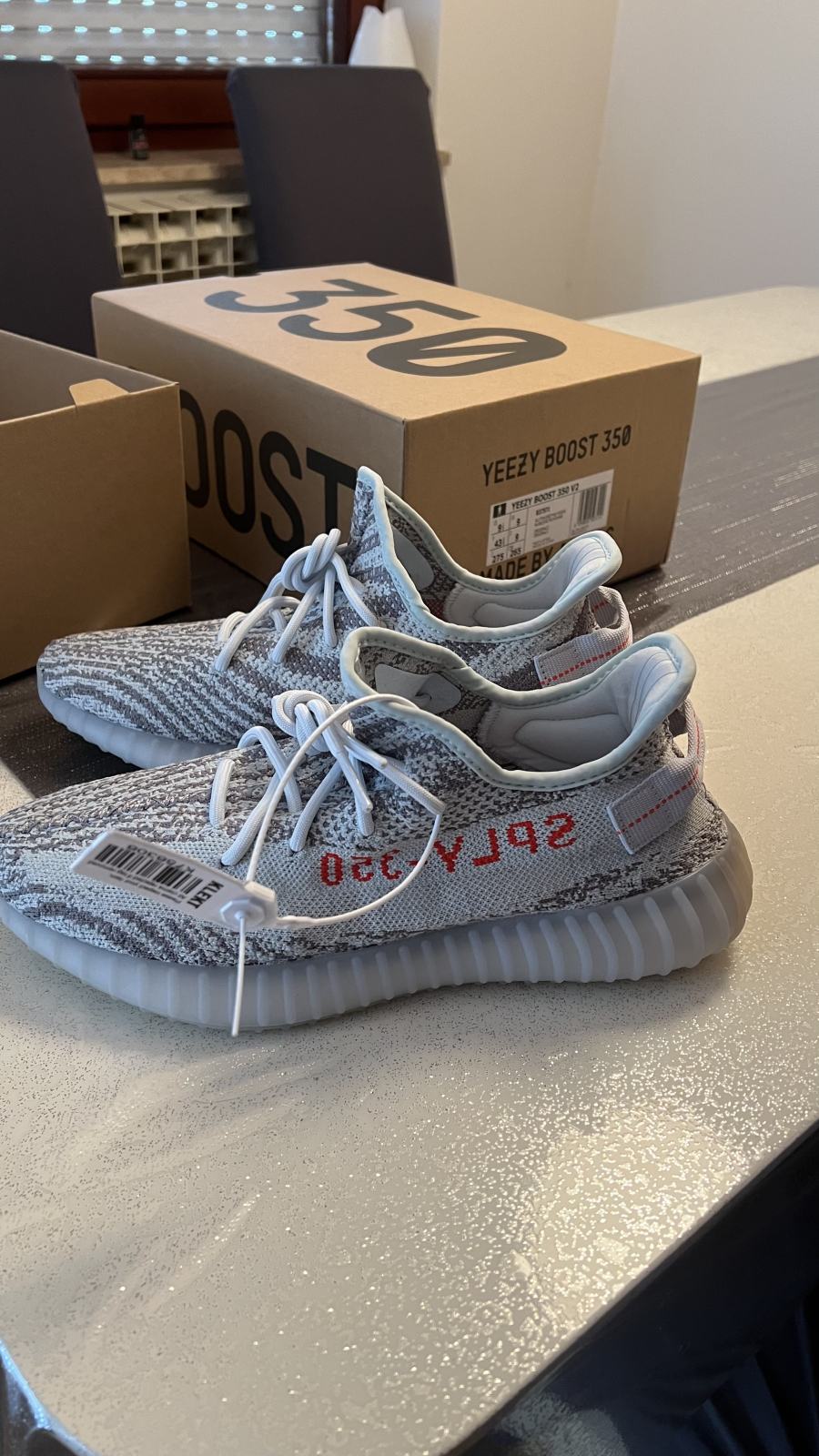adidas yeezy boost blue tint
