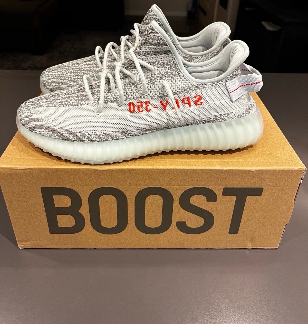 adidas yeezy boost blue tint
