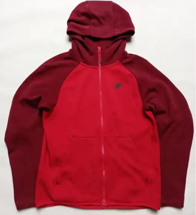 old red tech fleece