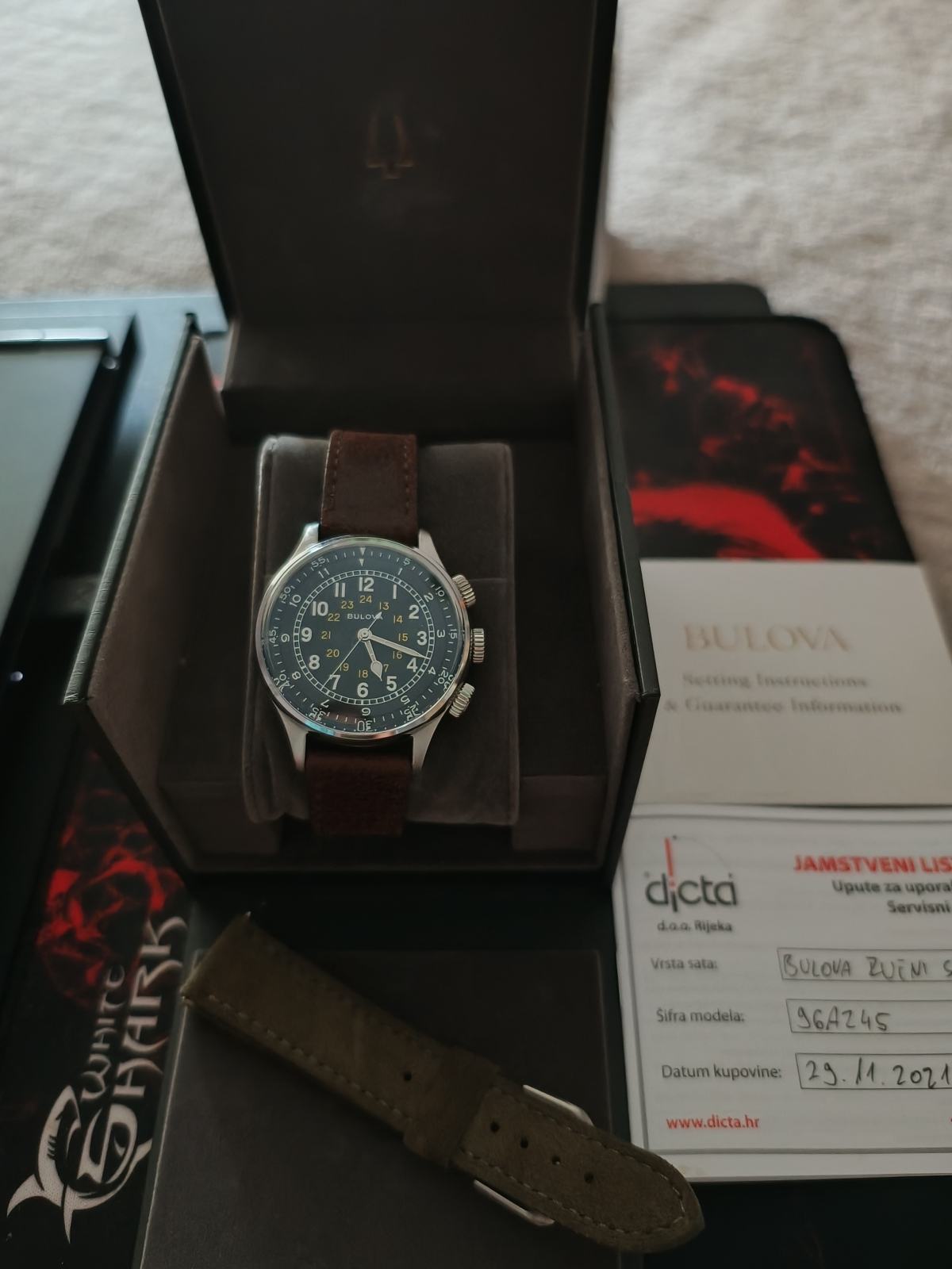 Bulova 82s6 Movement P: Bulova 96A245