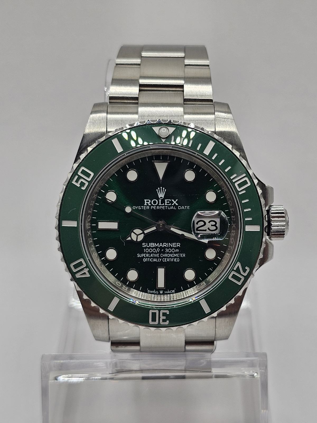 Clone Rolex Submariner 116610 LV HULK Green Ceramic Noob 1:1