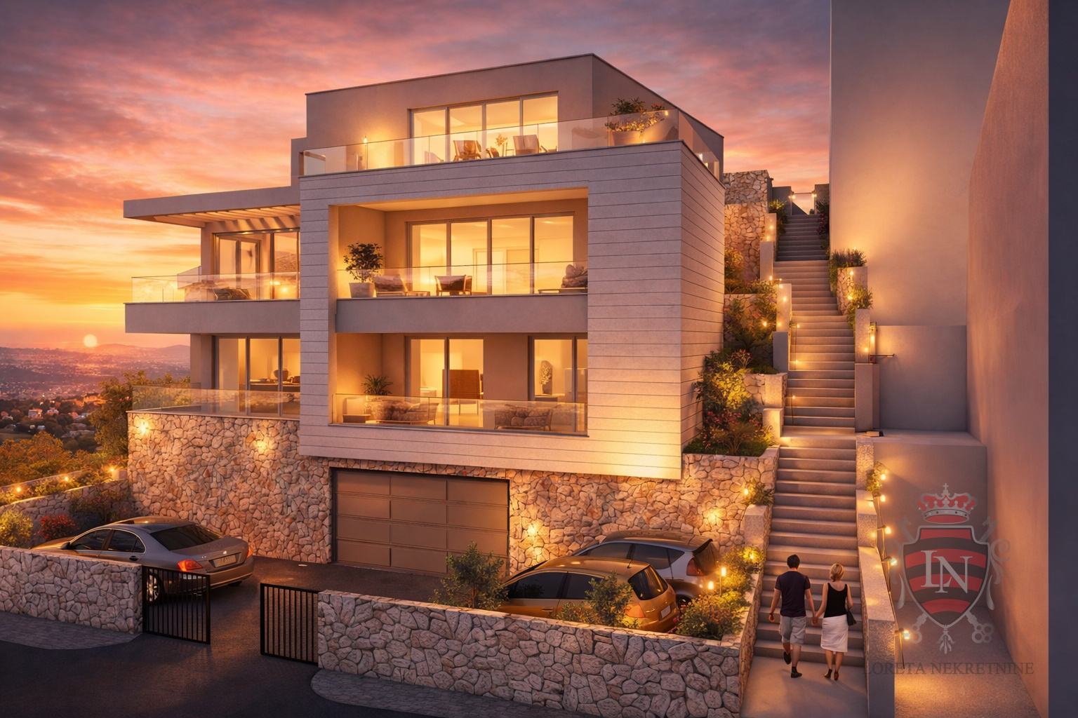 Novogradnja Nuncijata S4, 168 m2 sa bazenom