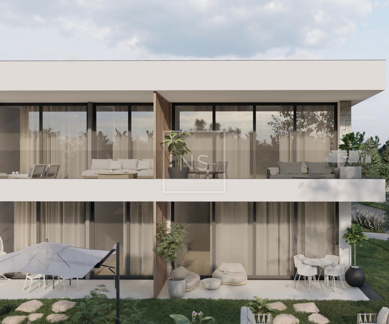 ROVINJ - OKOLICA - stan s terasom i vrtom u novogradnji 66,50 m2