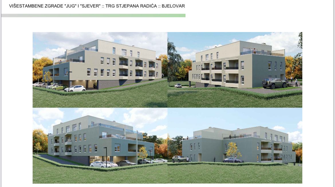 NOVOGRADNJA, Bjelovar, Stan: 100 m2,