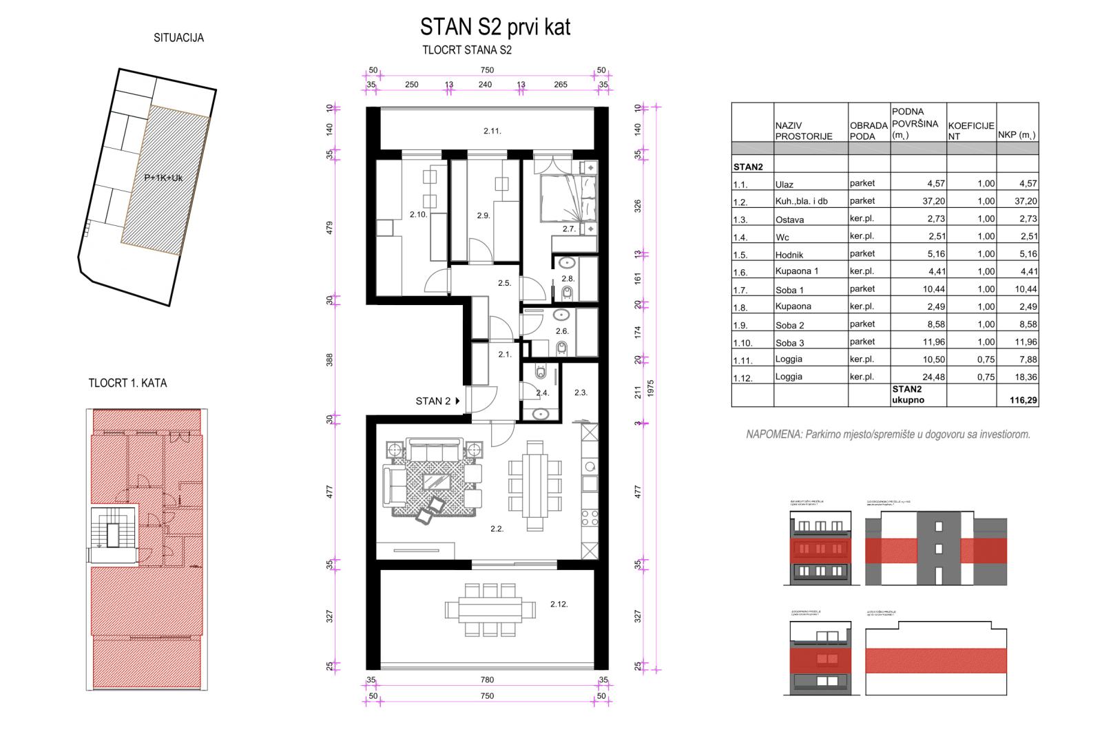 Stan: Zagreb (Sesvetska sela), 116.00 m2, novogradnja