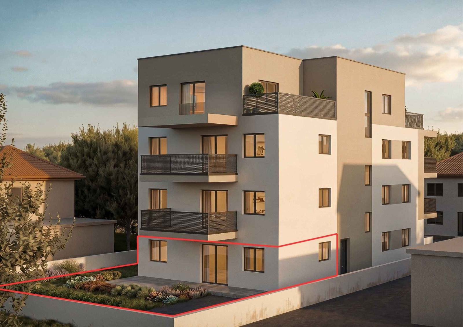 Trosobni stan, Vrapče, 79.00 m2, novogradnja, vrt