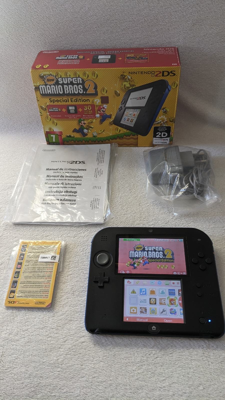 Nintendo 2DS + New Super Mario Bos.2 console de jeux portables 3.53 Écran tactile Wifi Blanc | Rakuten
