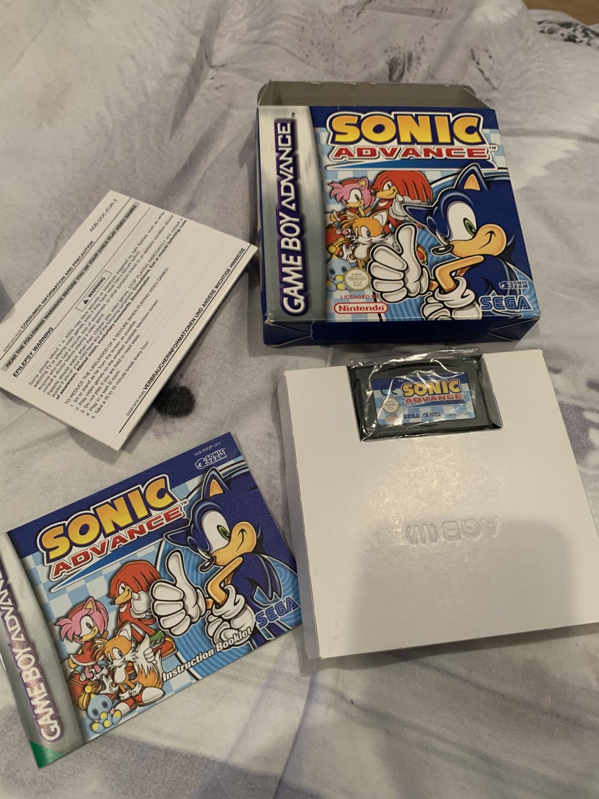Sonic Advance + Sonic Battle - Gameboy Advance Pal - COMPLET