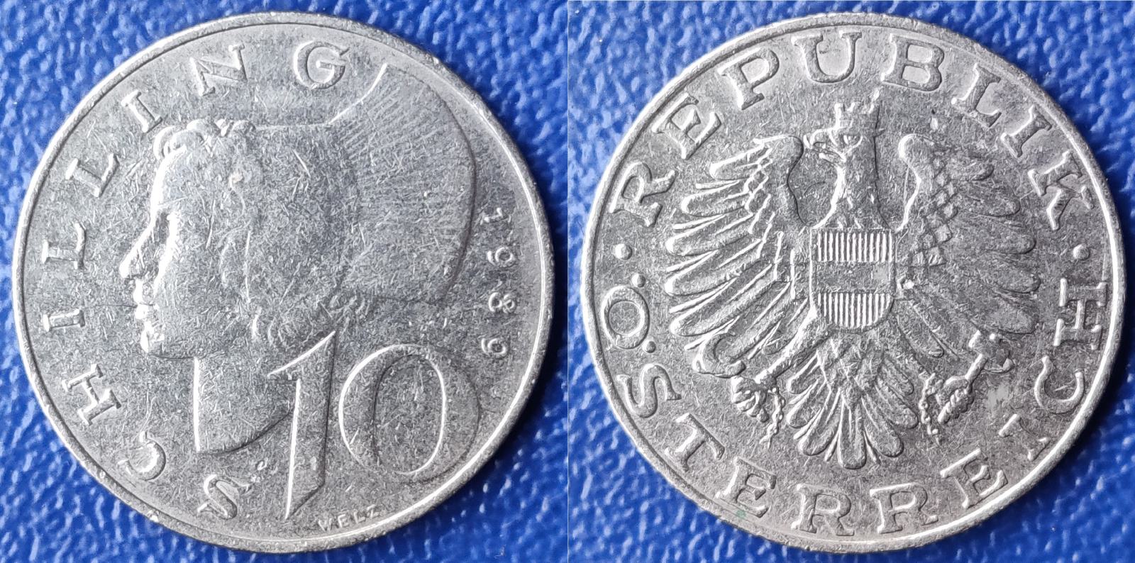 Austria 10 schilling, 1989 / 1,00 EURO