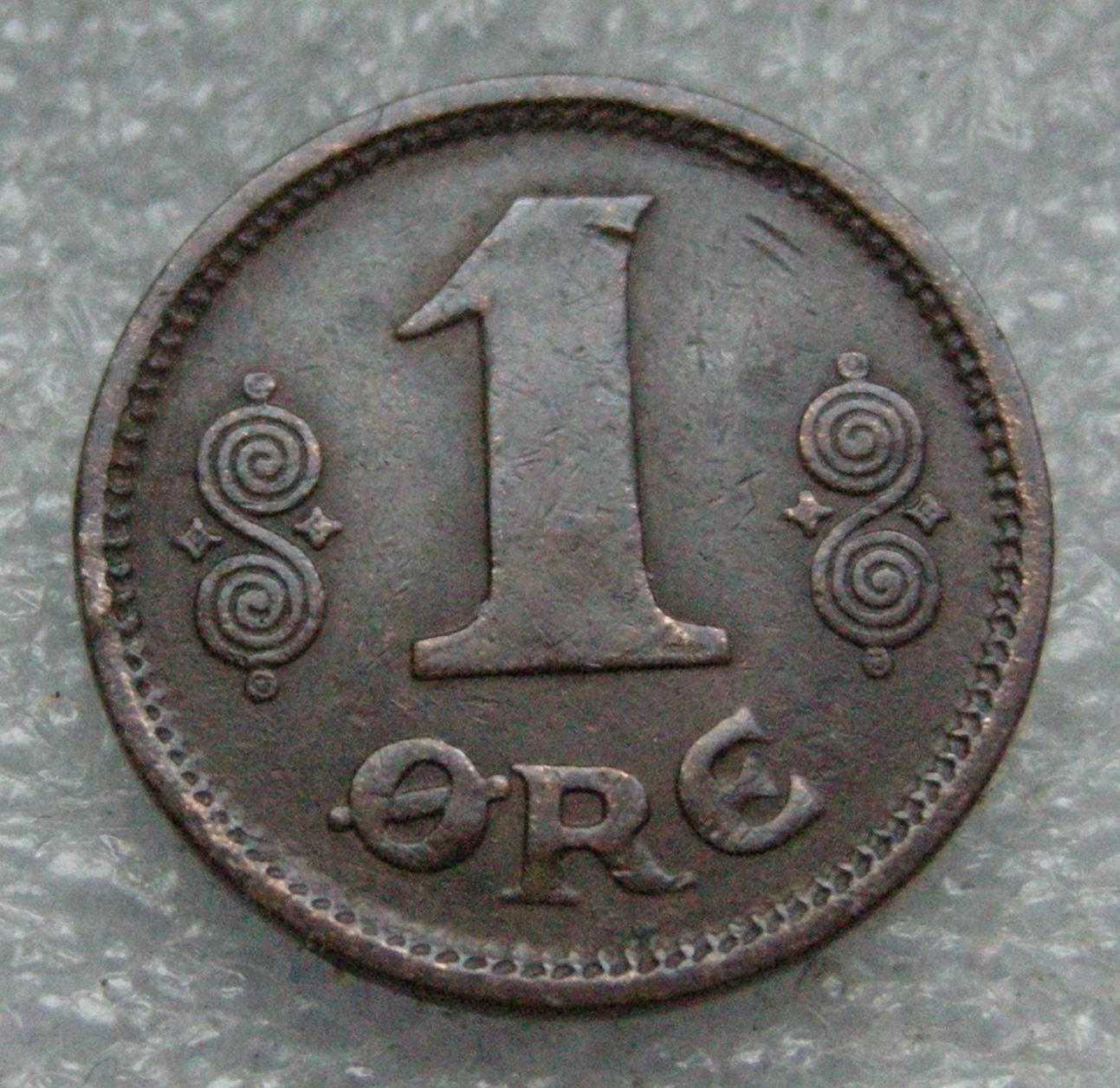 DENMARK 1 ORE 1919