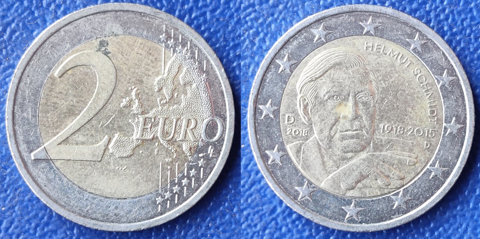 2 Euro 2019 Germania Bundesrat Consiglio Federale Zecca F UNC - Foto 11