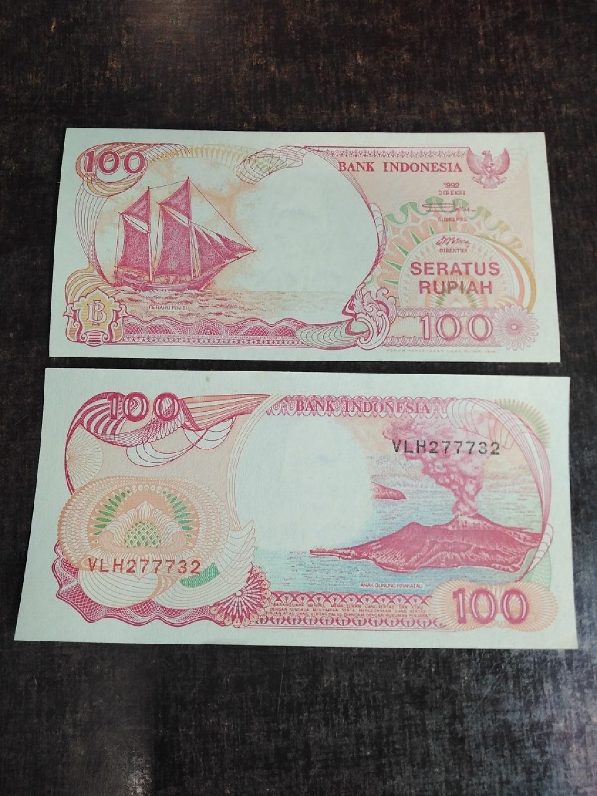 INDONESIA 100 RUPEES 1992 UNC
