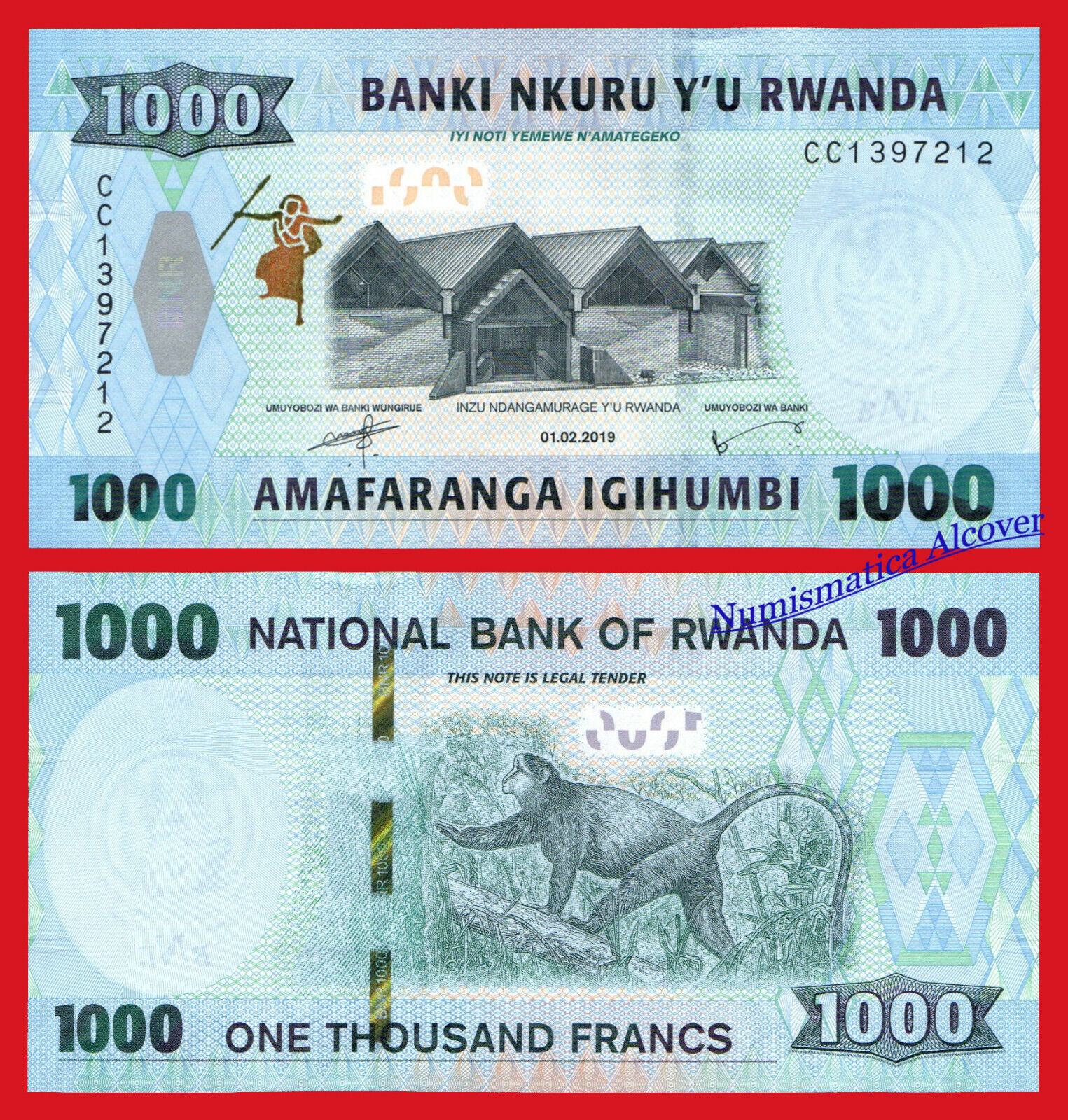 Rwanda 1000 Francs 2019 Banknote - Uncirculated (UNC), P-43