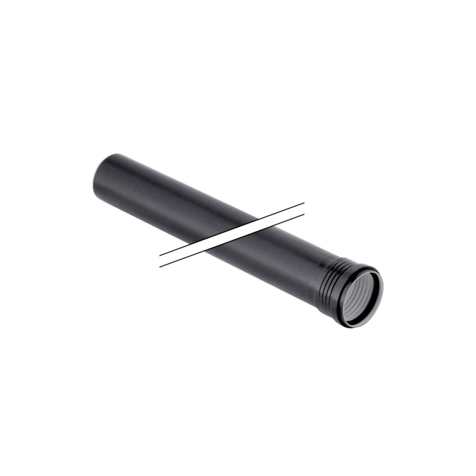 Geberit Tube De Décharge Silent 110x250mm, 1mf, Noir, PP