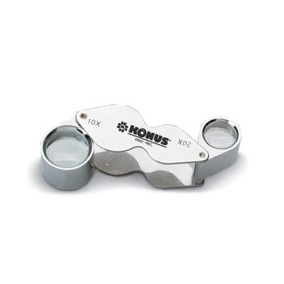 Konus Dual Lens 10x-20x – Metalno povećalo s dvije leće