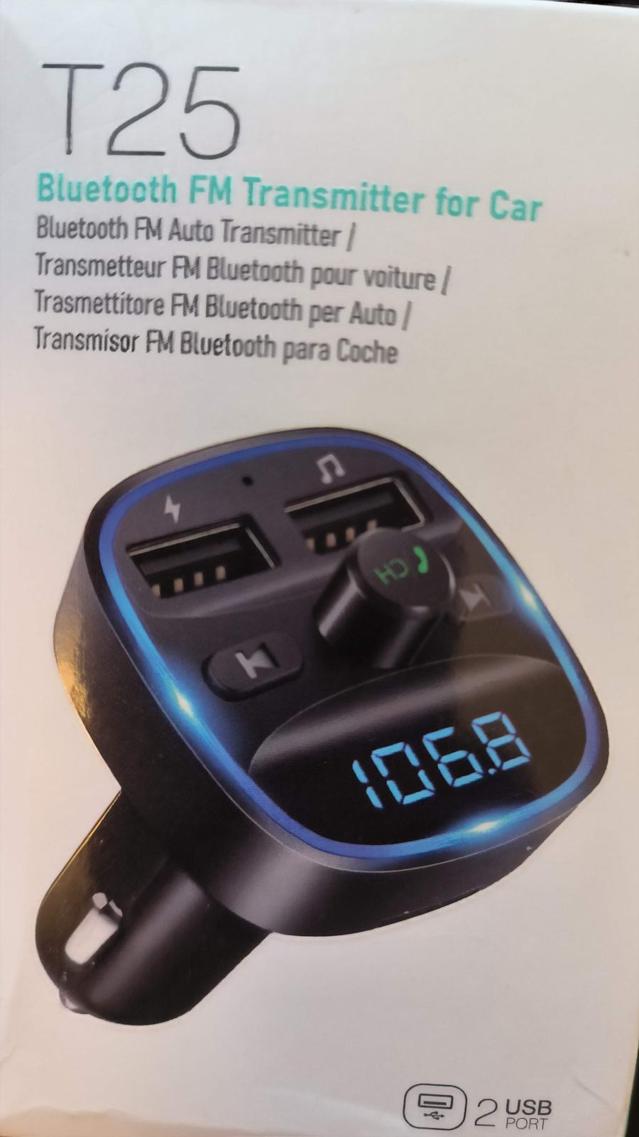 T25 Car Bluetooth Fm Transmitter Bedienungsanleitung Deutsch
