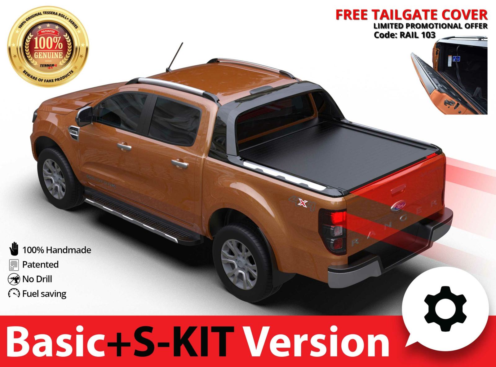 Roleta - SPRING (BASIC + S-KIT verzija) - Ford Ranger DoubleCab 2012-2