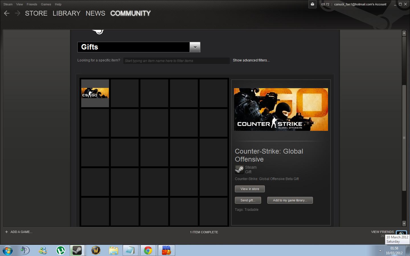 Counter Strike Global Offensive Steam Gift