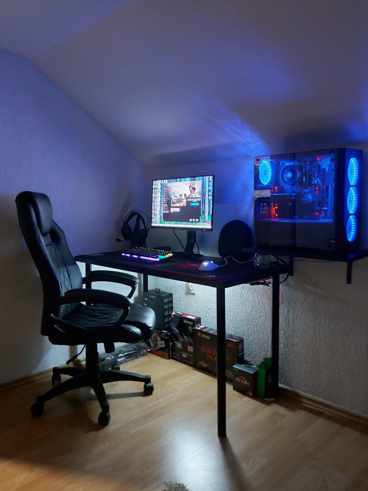 Xfx Rx 2600 GAMING PC RYZEN 5 2600 XFX RX 580 8 GB 144 HZ MONITOR