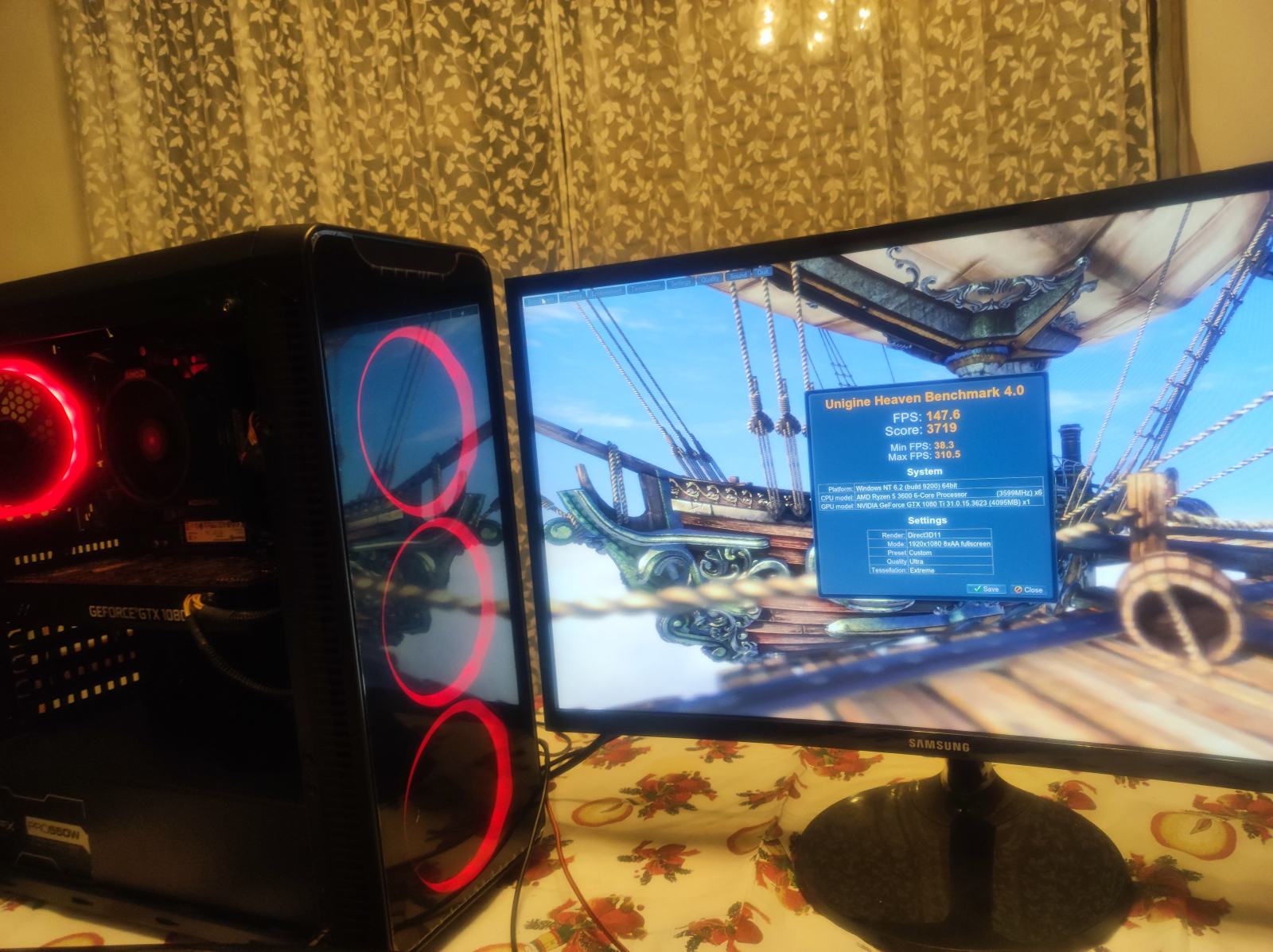 Cpu Samsung Gpu Amd Amd Ryzen Ryzen 3600 Gtx 1080 Ti Hern PC GTX