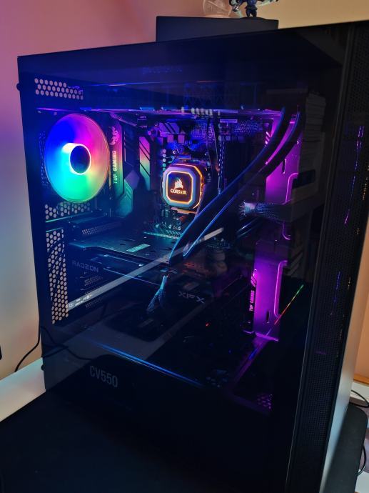 ⭐RGB Gaming PC⭐RYZEN 7•X470 •RX 6650XT•SSD•16GB•AIO•WINDOWS+OFFICE