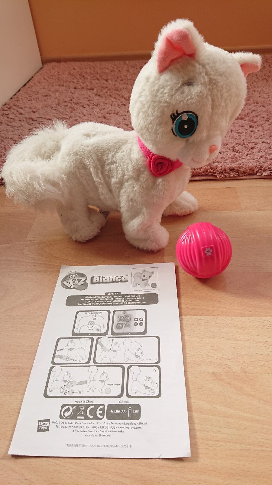 Club Petz Bianca Bianca Gattina Interattiva Istruzioni Maca Bianca - Main Image