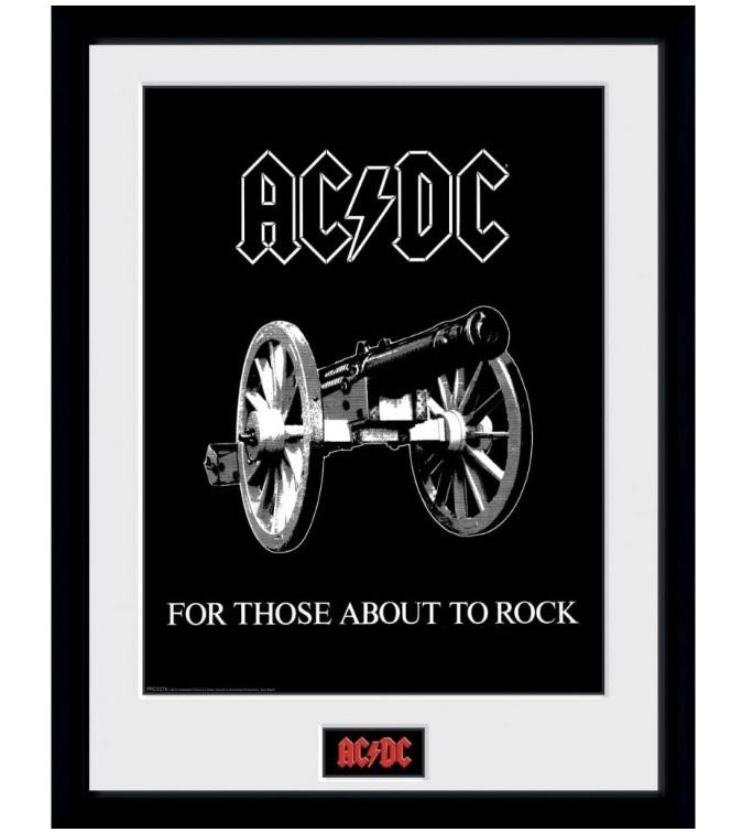 AC DC - For those about to rock - uokvireni plakat