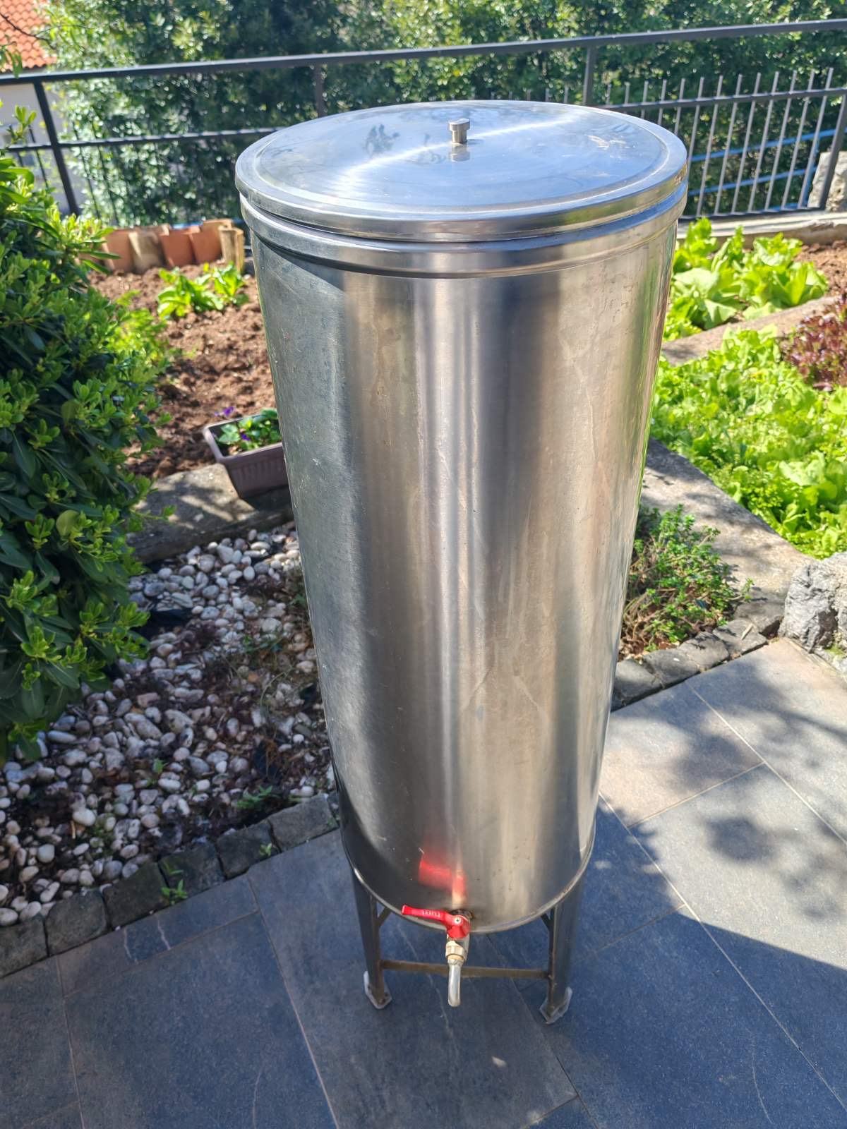 Promjer Bačva inox za vino 60 litara, promjer 32, visina 80