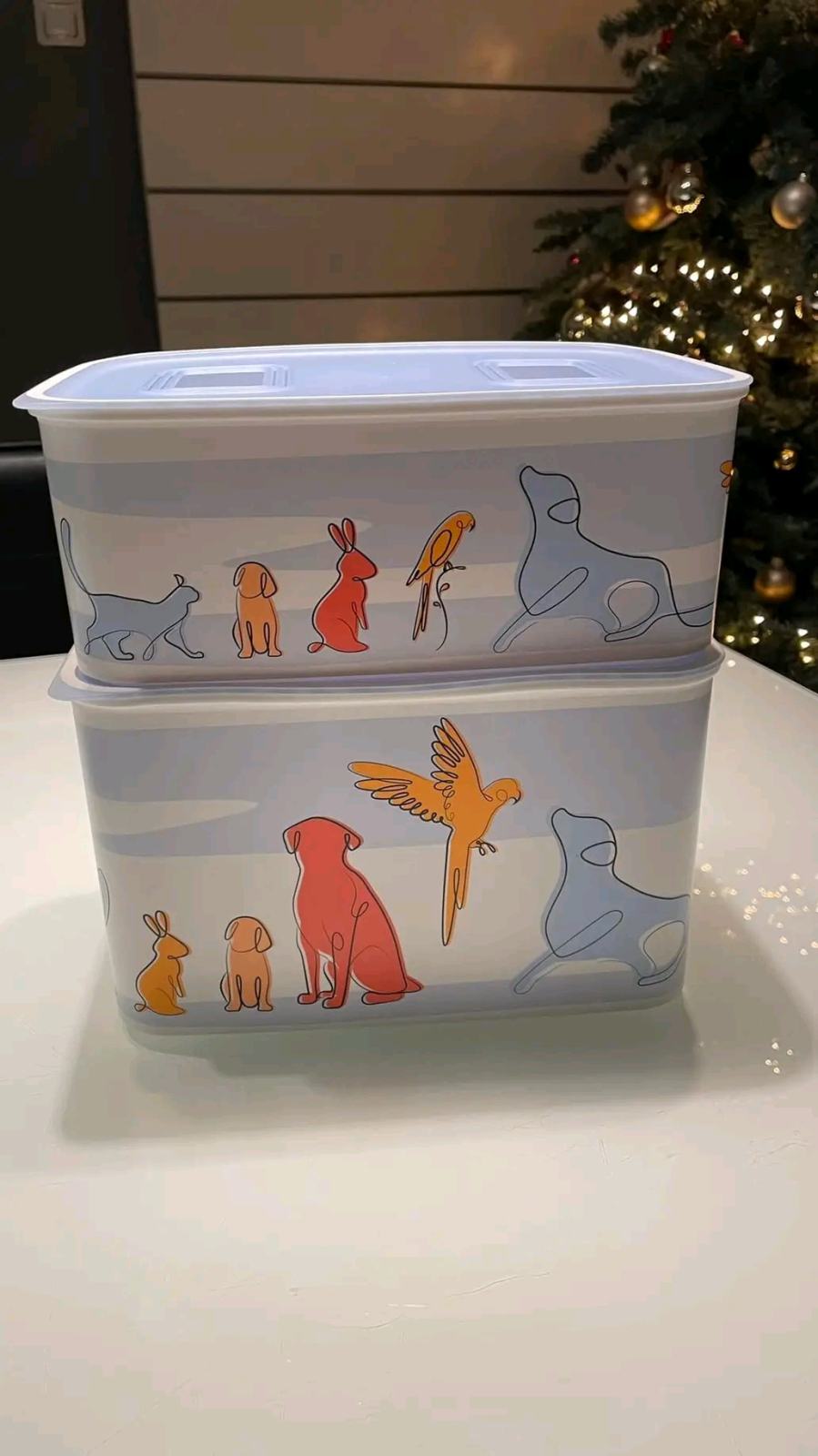 TUPPERWARE Vorratsdose Quadro 1,1 L hellblau Behälter Dose Box SPÜLTUCH, Bonboniere