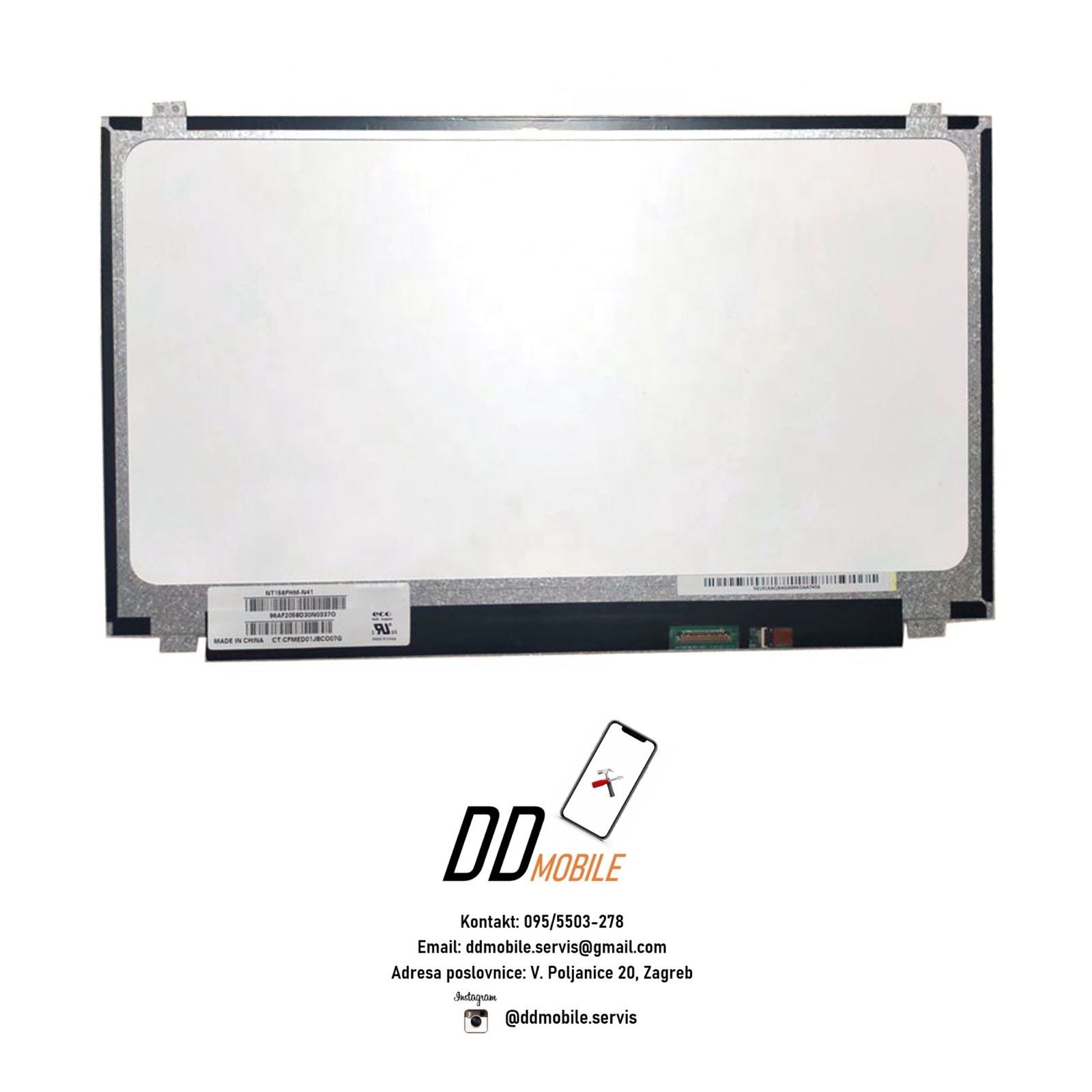 INFOELETTRONICA LO STORE DELLA CONVENIENZA E QUALITA' Display LCD Schermo 15 ,6 LED Compatibile Con NT156WHM-N42 V8.0 V8.1 V8.2 Connettore 30 Pin - Foto 8