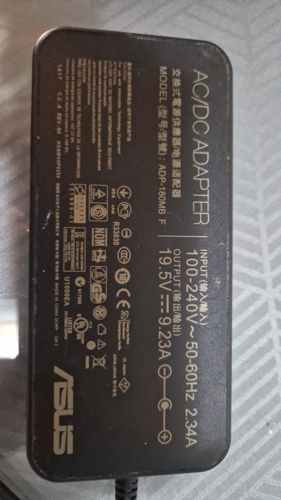 20V 9A 180W ADP-180TB H Adaptador de CA Copatible con ASUS ROG