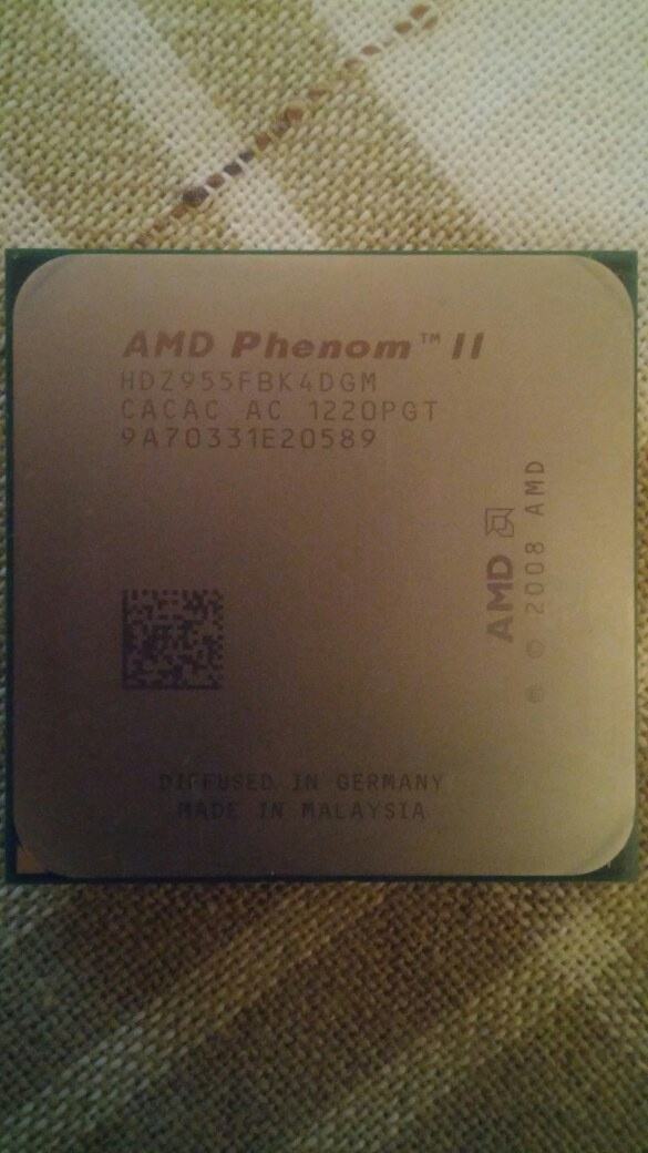 Processeur AMD Phenom II X4 955 Black Edition 3.2 GHz - Socket AM3, 4 Cœurs, 125W